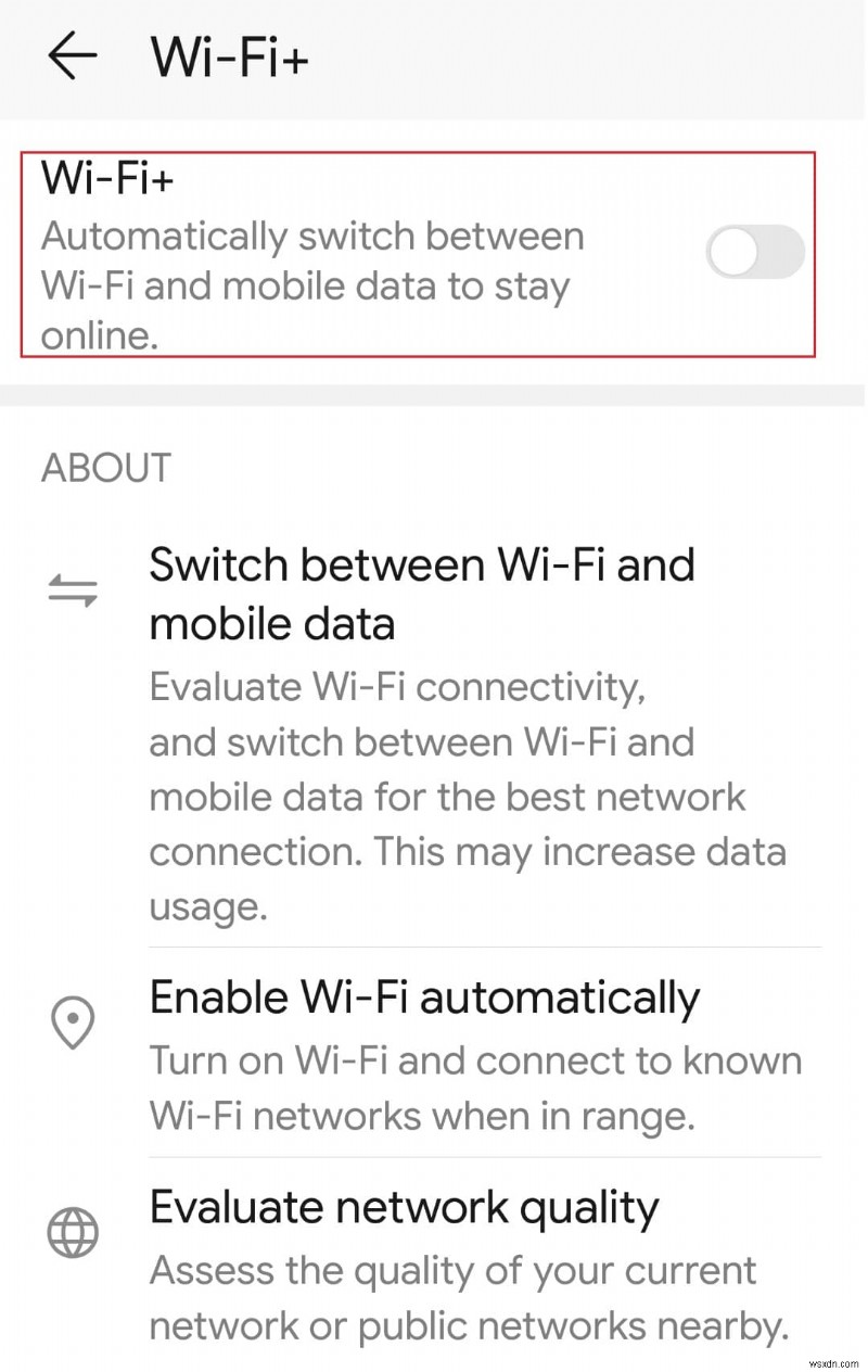 Fix WiFi Keeps Turning Off Automatically on Android