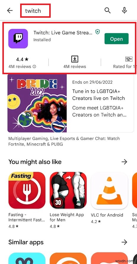 Fix Twitch App Not Working on Android