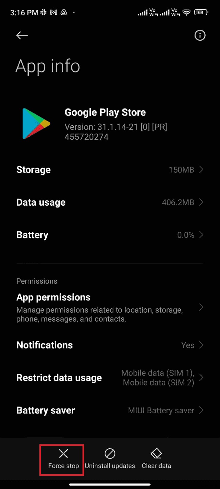 Fix Google Play Error Code 495 on Android