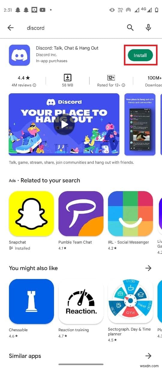 Fix Discord an Unknown Network Error on Android