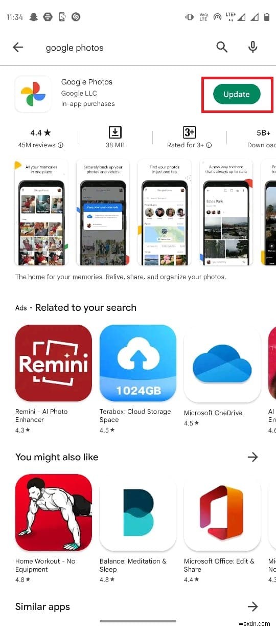 Fix Google Photos Unable to Save Changes