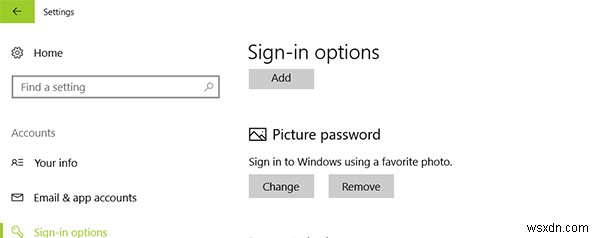 How to Add, Change, Remove or Set Sign-in Options on Windows 10