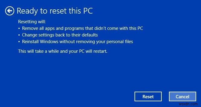 An Easy Way to Reset Windows 10 PC and Keep Personal Files