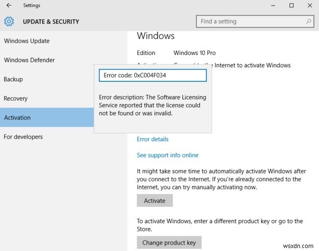 Top 5 Windows 10 Activation Error Codes and How to Fix