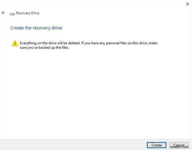 How to Create a Windows 10 Recovery Drive