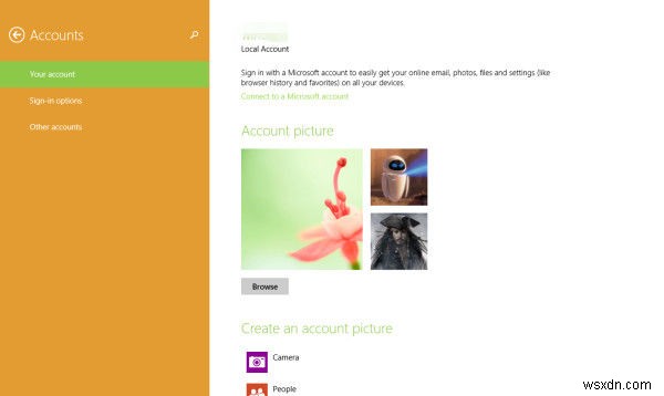 Top 2 Options to Change Your Account Picture in Windows 8 /8.1