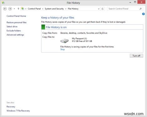 The Easy Tutorial: How to Use File History to Backup and Restore in Windows 8.1/8