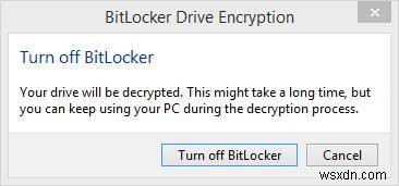 How to Disable BitLocker on Windows 8.1/8