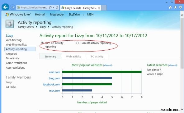 How to enable parental control in Windows 8