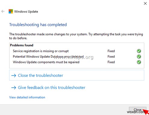 How to fix: DISM Source files could not be downloaded, Error 0x800f0906 (Windows 10/8.1).