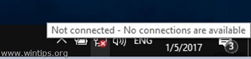 FIX: WiFi wont Turn On, Wireless Networks Not Available (Windows 10, 8)