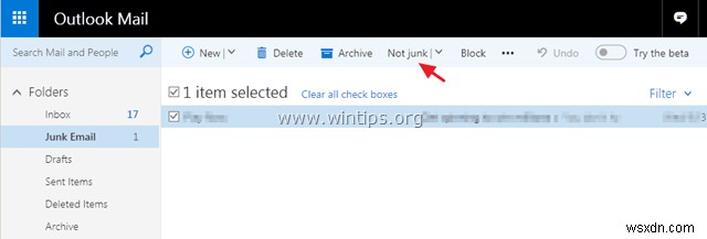 How to Disable Junk Email Filter in Outlook Mail (Outlook.com, Office365)