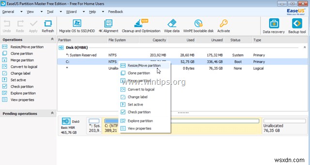 How to Resize Partitions in Windows.
