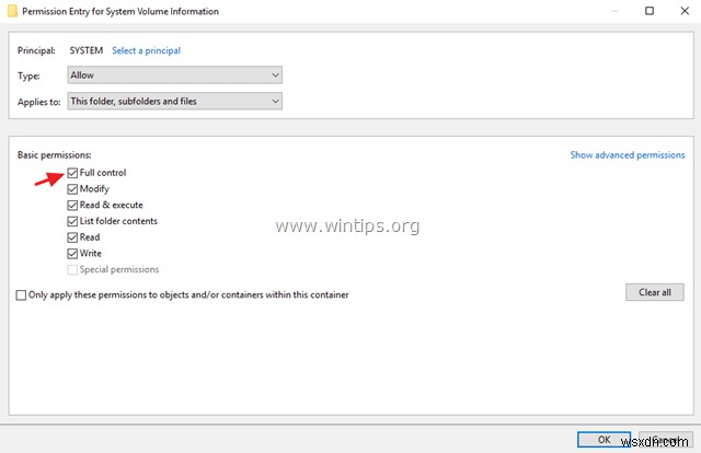 How to fix: C:\System Volume Information is not accessible – Access Denied.