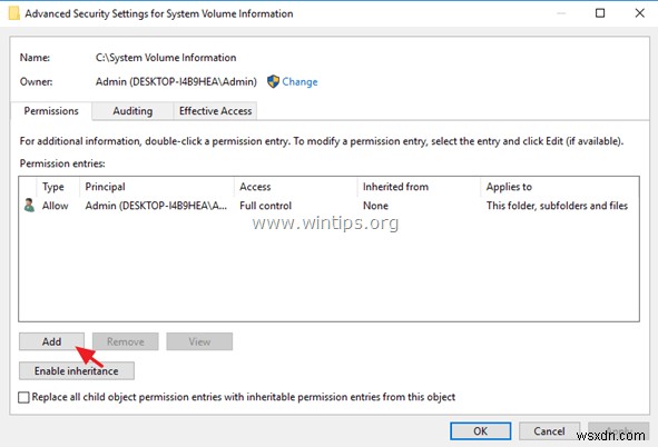 How to fix: C:\System Volume Information is not accessible – Access Denied.