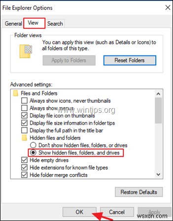 How to View Hidden Files on Windows 10/8.1