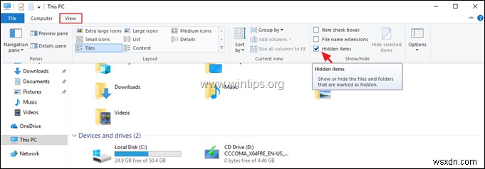 How to View Hidden Files on Windows 10/8.1