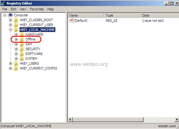 How to Enable Administrator Offline using Registry (Windows 10, 8, 7, Vista).