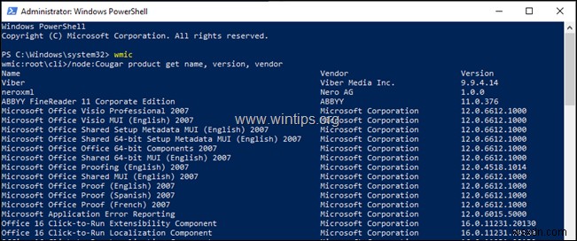 How to view all installed Apps & Packages in Windows 10, 8.1, 8 from PowerShell.
