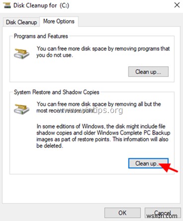 How to Free Up Disk Space with Disk Cleanup.