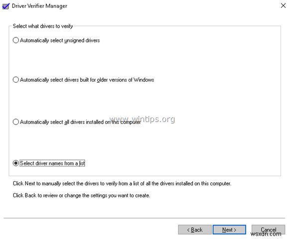 How to Find Out Which Driver Cause Windows to Crash with a Blue Screen using Driver Verifier.