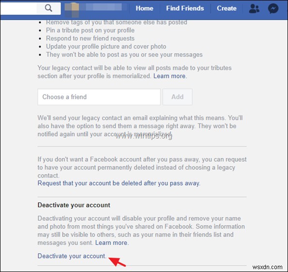 How to Deactivate or Delete Facebook Account.