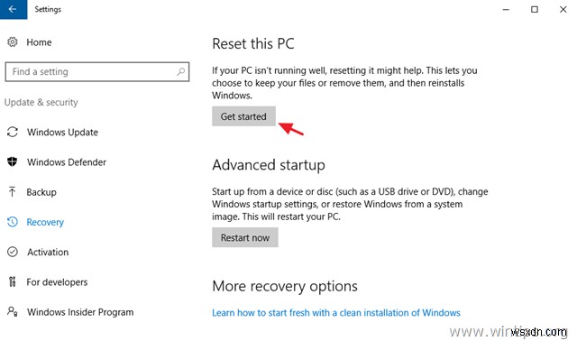 How to Reset Windows 10 PC back to its original state.