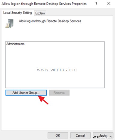 FIX: To sign in remotely, you need the right to sign in through Remote Desktop Services – Server 2016 (Solved)