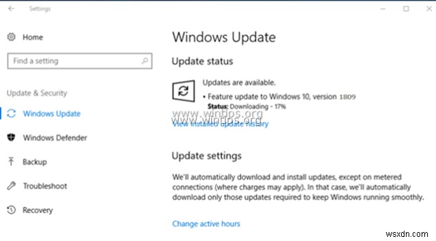FIX: Windows 10 Update 1809 fails to install (Solved)