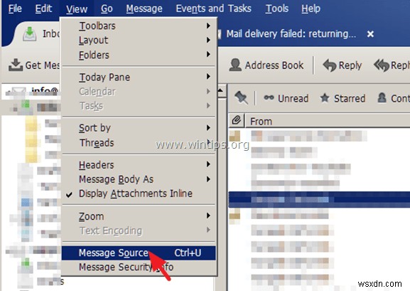 How to View Message Source in Mail Messages.