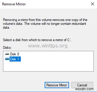 How to Remove or Break Hard Drive Mirror on Windows 7/8/10 OS