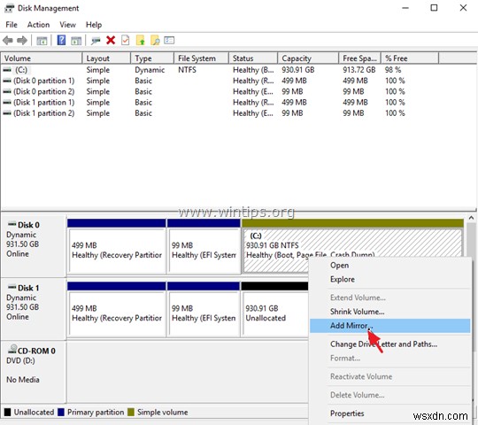 How to Mirror Boot Hard Drive on Windows 10 (Legacy or UEFI)