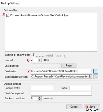 How to Automatically Backup Outlook 2016, 2013 or 2010 PST Data File.