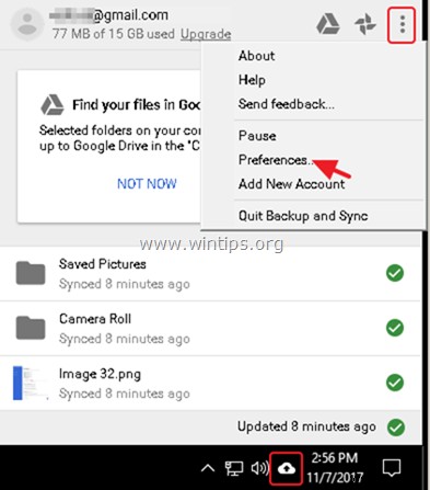 How to Schedule Google Backup and Sync.