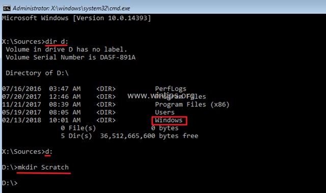 FIX DISM Error: The scratch directory size might be insufficient to perform this operation.
