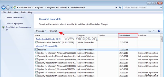 How to Uninstall Updates in Windows 10/8/7 OS.