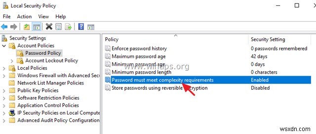How to Disable Password Complexity requirements on Server 2016.