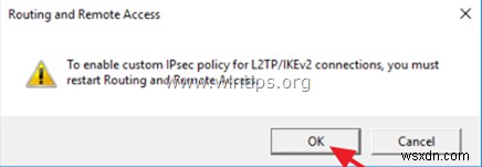 How to Setup L2TP VPN Server 2016 with a Custom Preshared Key for Authentication.
