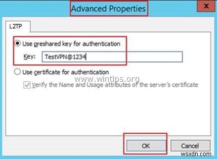 How to Setup L2TP VPN Server 2016 with a Custom Preshared Key for Authentication.