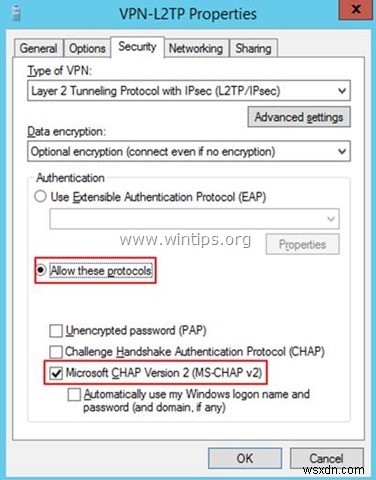 How to Setup L2TP VPN Server 2016 with a Custom Preshared Key for Authentication.