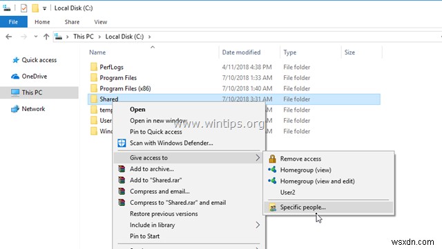 How to Share Files in Windows 10.