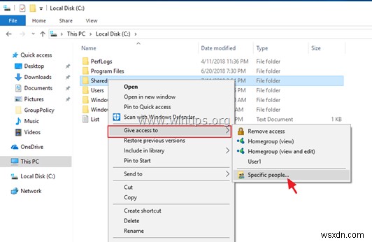 How to Share Files in Windows 10.