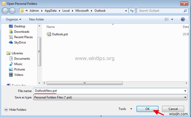 How to Copy Outlook Folder Structure (only) to a New Outlook Data File.