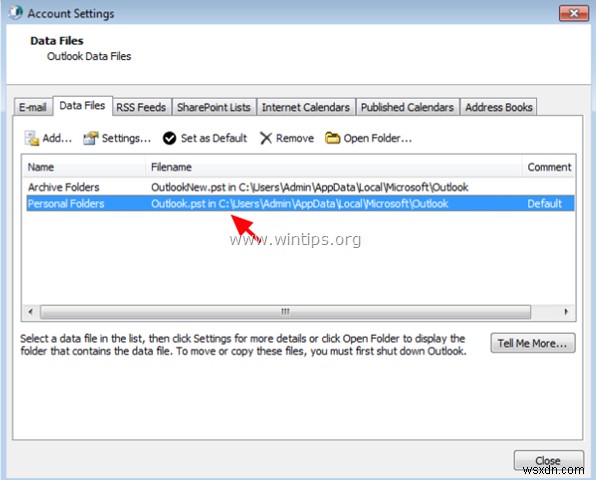 How to Copy Outlook Folder Structure (only) to a New Outlook Data File.