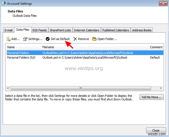 How to Copy Outlook Folder Structure (only) to a New Outlook Data File.
