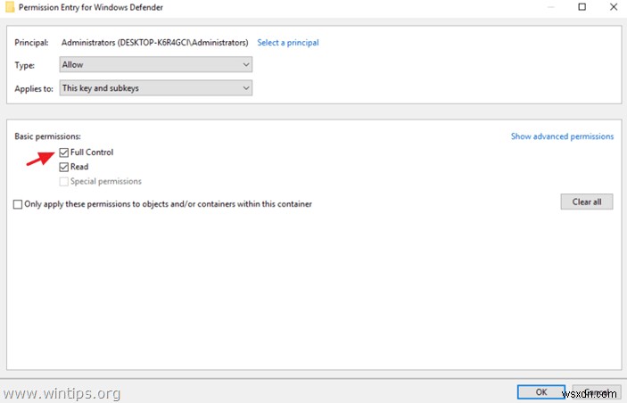 How to Take Ownership and Assign Full Permissions to a Registry Key.