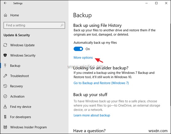 How to Use File History to Backup Personal Files and Restore Previous Versions of Files in Windows 10.