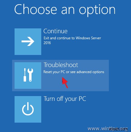 How to Recover Server 2016 from a System Image Backup if Windows Fails to Boot Normally. (Offline Method)