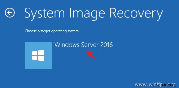 How to Recover Server 2016 from a System Image Backup if Windows Fails to Boot Normally. (Offline Method)