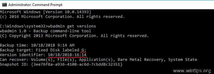 How to Restore Server 2016 or 2012 in a Previous System State from Windows GUI (Online Method)